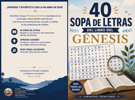 Presentación de 40 Sopas de Letras de Génesis